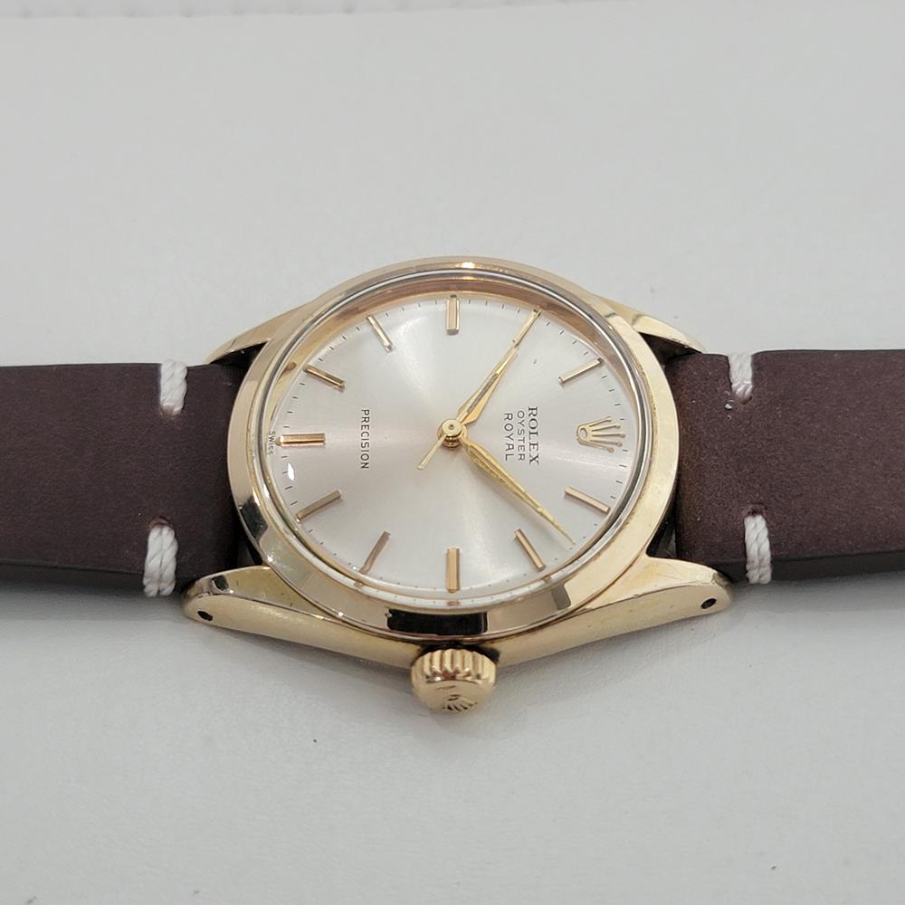 Men's Rolex Oyster Royal Precision 6426 34mm Gold Capped Mens Manual Wind 1960s RA546B For Sale
