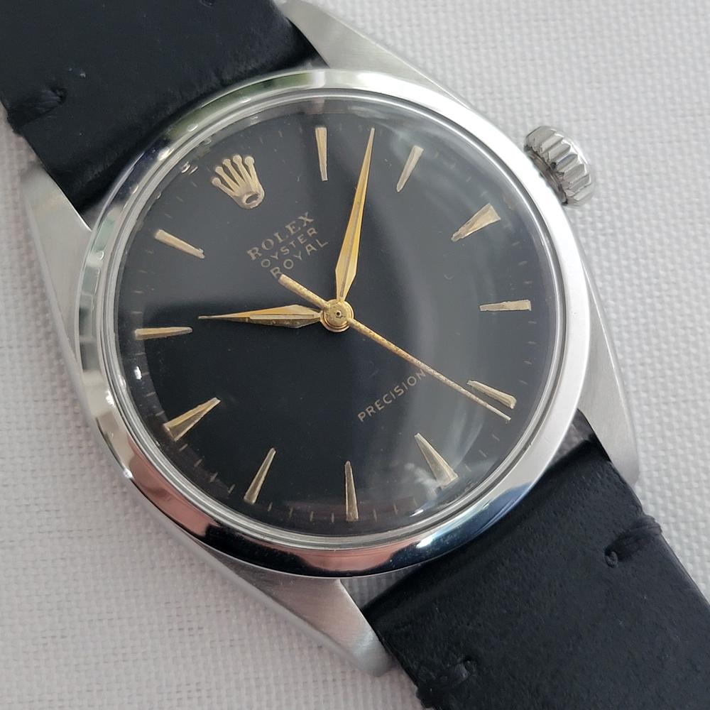 Rolex Oyster Royal Precision Ref 6426 34mm Mens 1950s Vintage Hand Wind RA681B Contemporáneo en venta