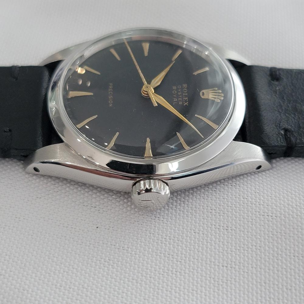 De los hombres Rolex Oyster Royal Precision Ref 6426 34mm Mens 1950s Vintage Hand Wind RA681B en venta