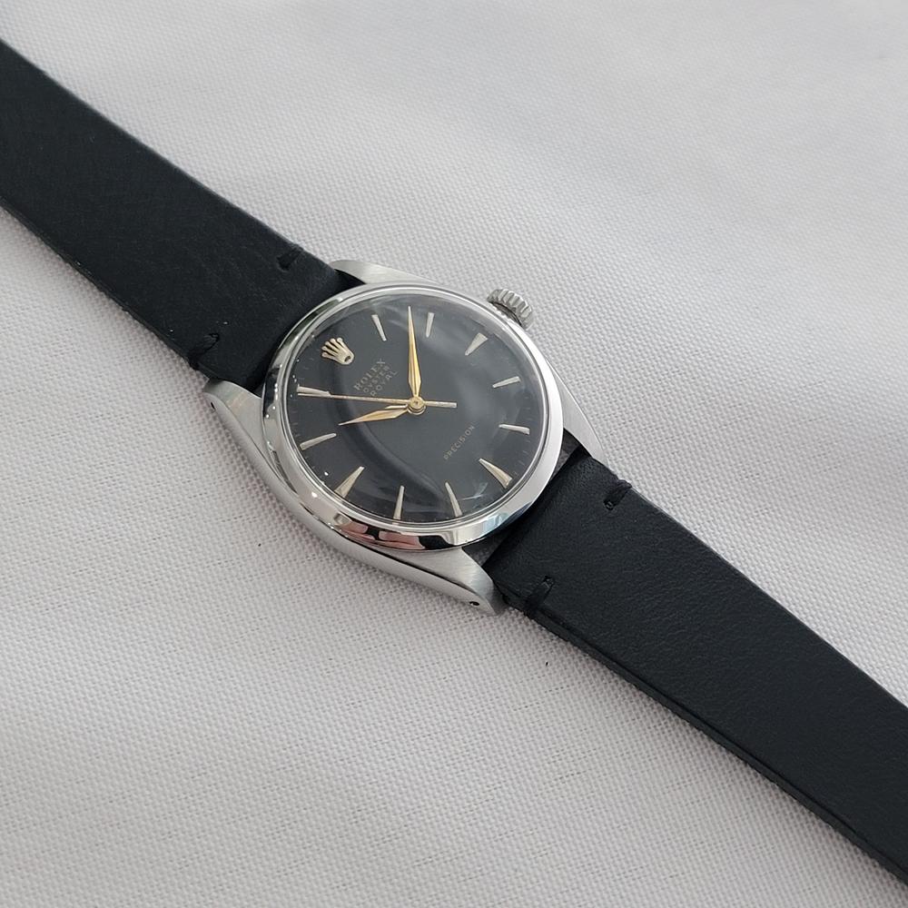 Rolex Oyster Royal Precision Ref 6426 34mm Mens 1950s Vintage Hand Wind RA681B en venta 2