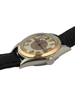 Rolex Oyster Royal Vintage Rose Gold and Steel Manual Wind Mid Size Wrist Watch