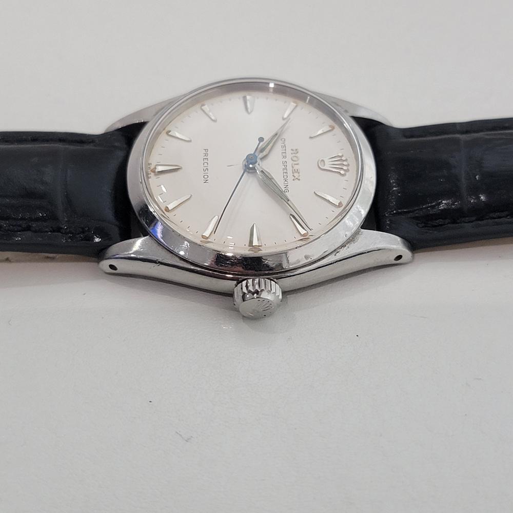 Rolex Oyster Speedking Precision Ref 6420 30mm Midsize Manual Wind 1950s RA571 For Sale 1