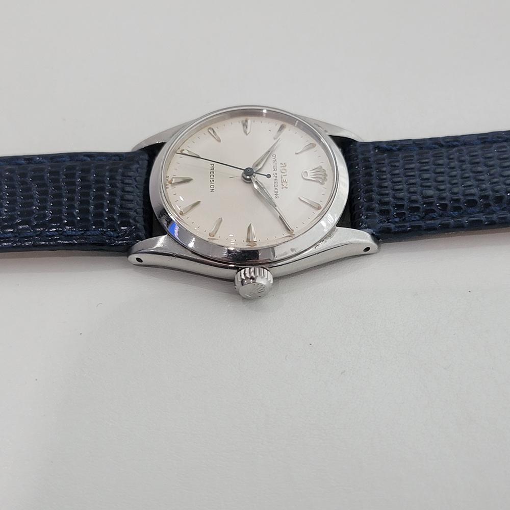 Rolex Oyster Speedking Precision Ref 6420 30mm Midsize Manual Wind 1950s RA571 en vente 1