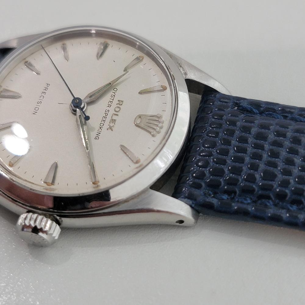 Rolex Oyster Speedking Precision Ref 6420 30mm Midsize Manual Wind 1950s RA571 en vente 2