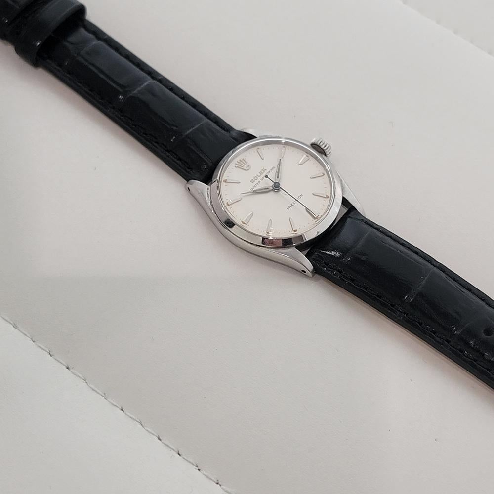 Rolex Oyster Speedking Precision Ref 6420 30mm Midsize Manual Wind 1950s RA571 For Sale 3