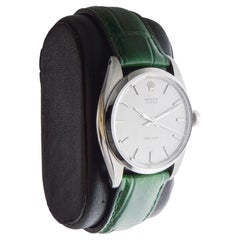 Rolex Oyster Stainless Steel with Original Silvered Brushed Dial circa 1960's
