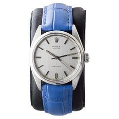 Rolex Oyster Stainless Steel with Custom Made Silvered Brushed Dial circa 1960's