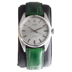 Rolex Oyster Stainless Steel with Original Silvered Brushed Dial circa 1960's