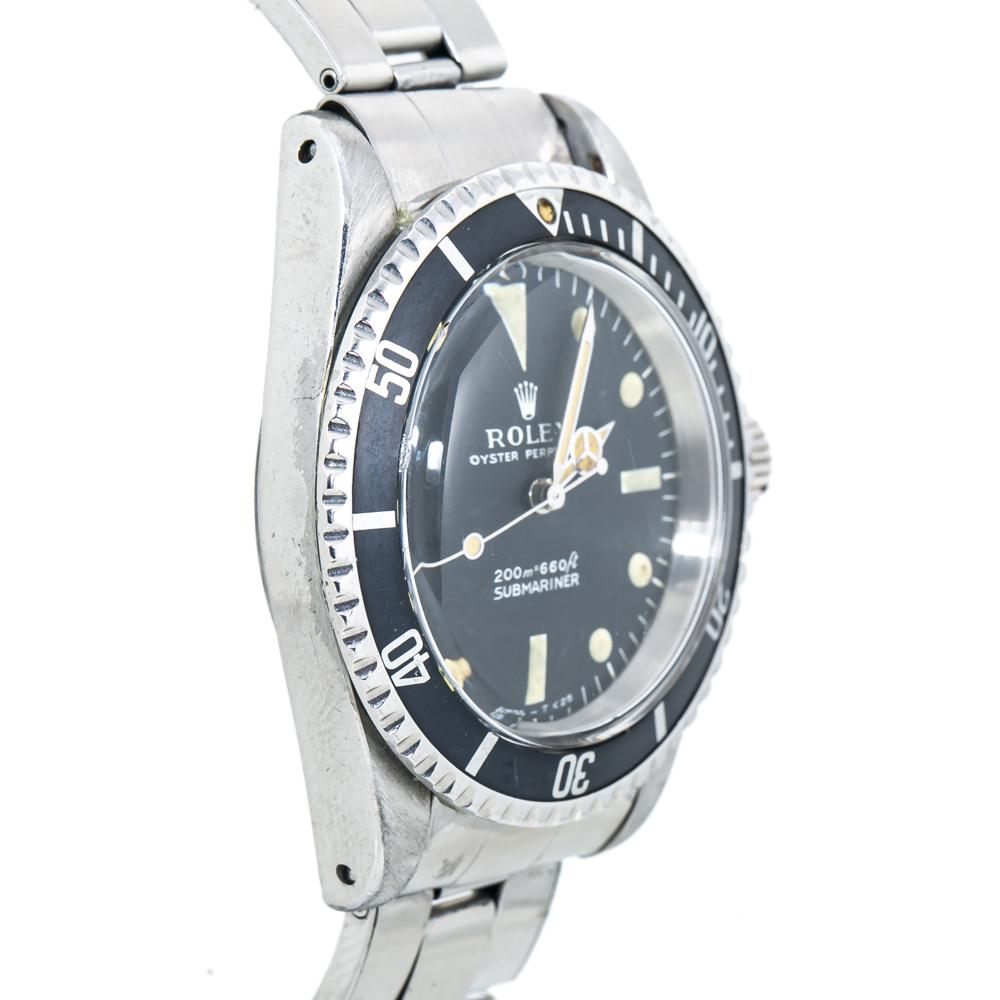  Première montre Rolex Oyster Submariner 5513 1.6MAutomatic Vintage Matte Dial Meters Pour hommes 