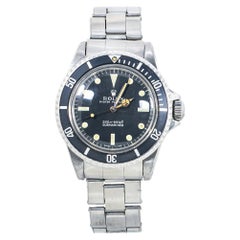 Première montre Rolex Oyster Submariner 5513 1.6MAutomatic Vintage Matte Dial Meters
