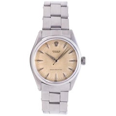 Rolex Oyster Vintage 6480 Men's Manual Midsize Watch Off-White Dial