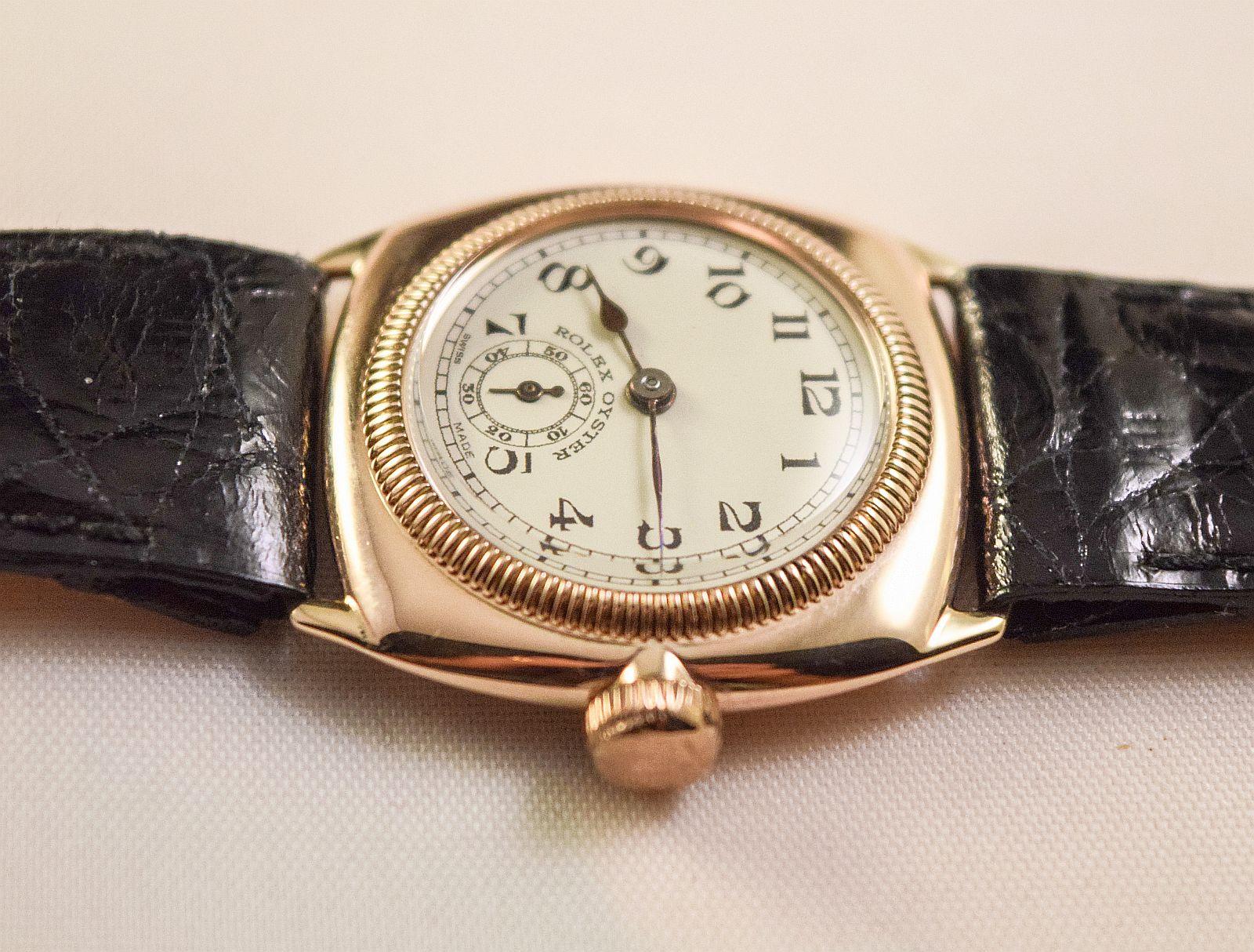 Rolex Oyster Vintage and rare pink solid gold  For Sale 4