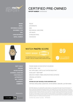 Rolex Oysterdate 6494, Case, Certified and Warranty