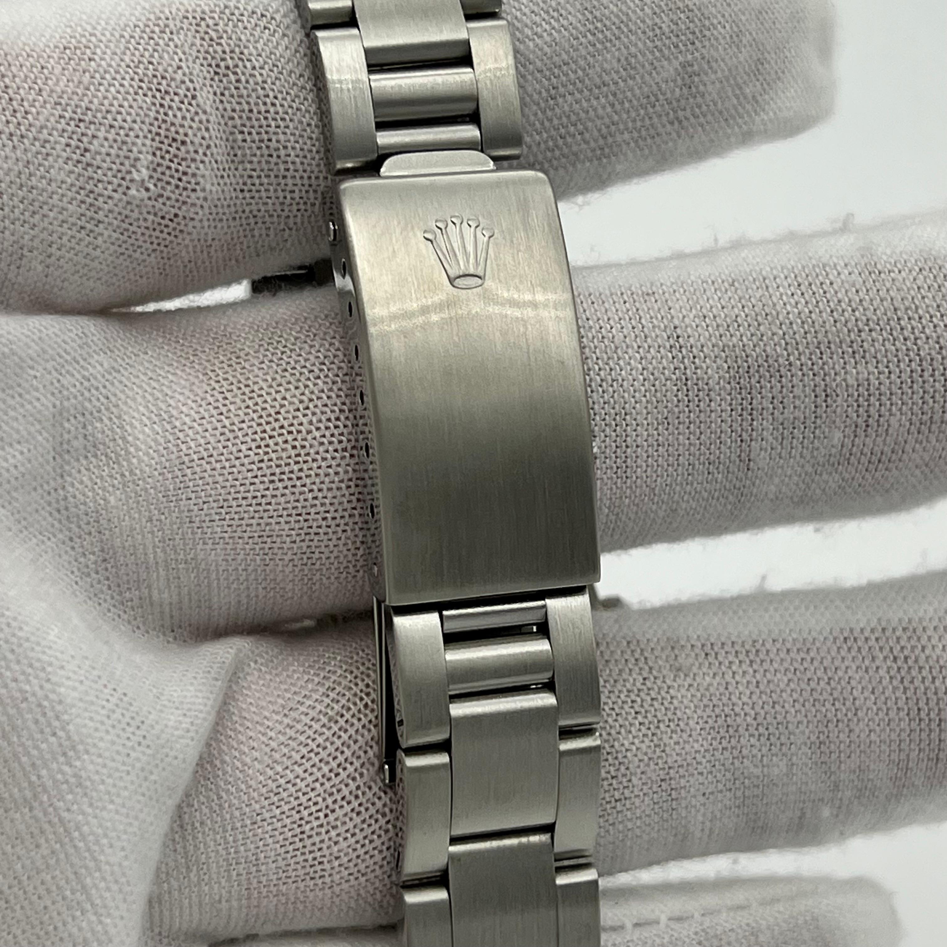 Rolex Oysterdate 6694 34mm Seltenes Nalco Blaues Zifferblatt Edelstahl 1