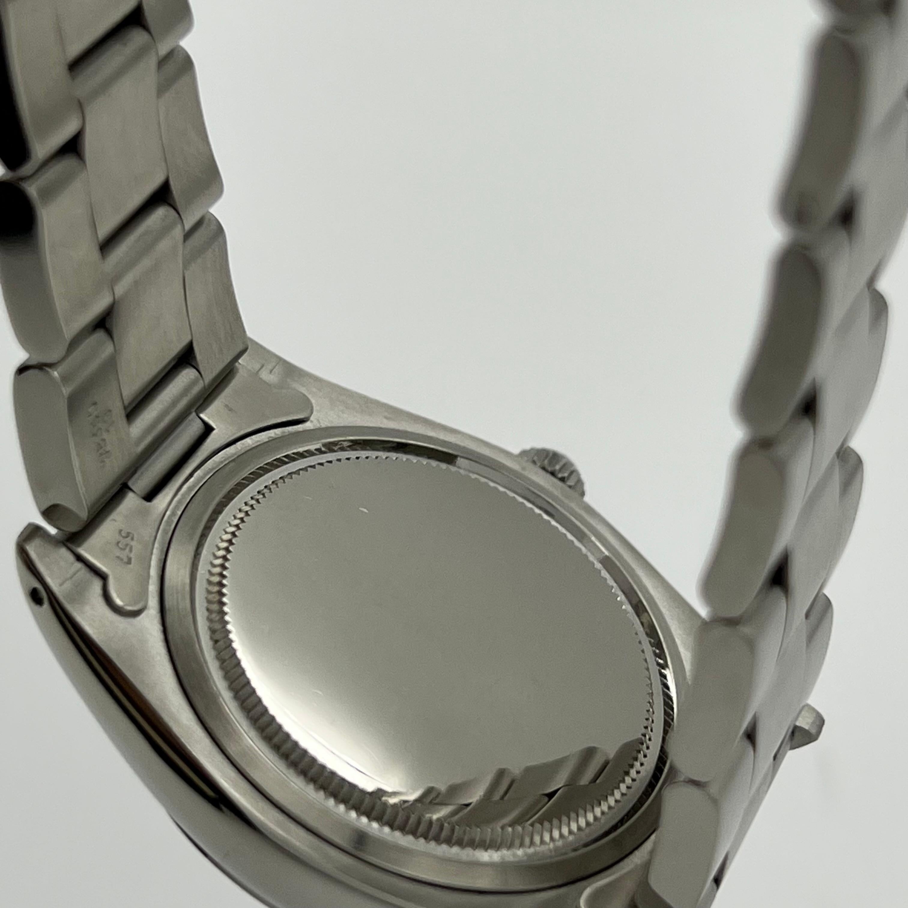 Rolex Oysterdate 6694 34mm Seltenes Nalco Blaues Zifferblatt Edelstahl 2