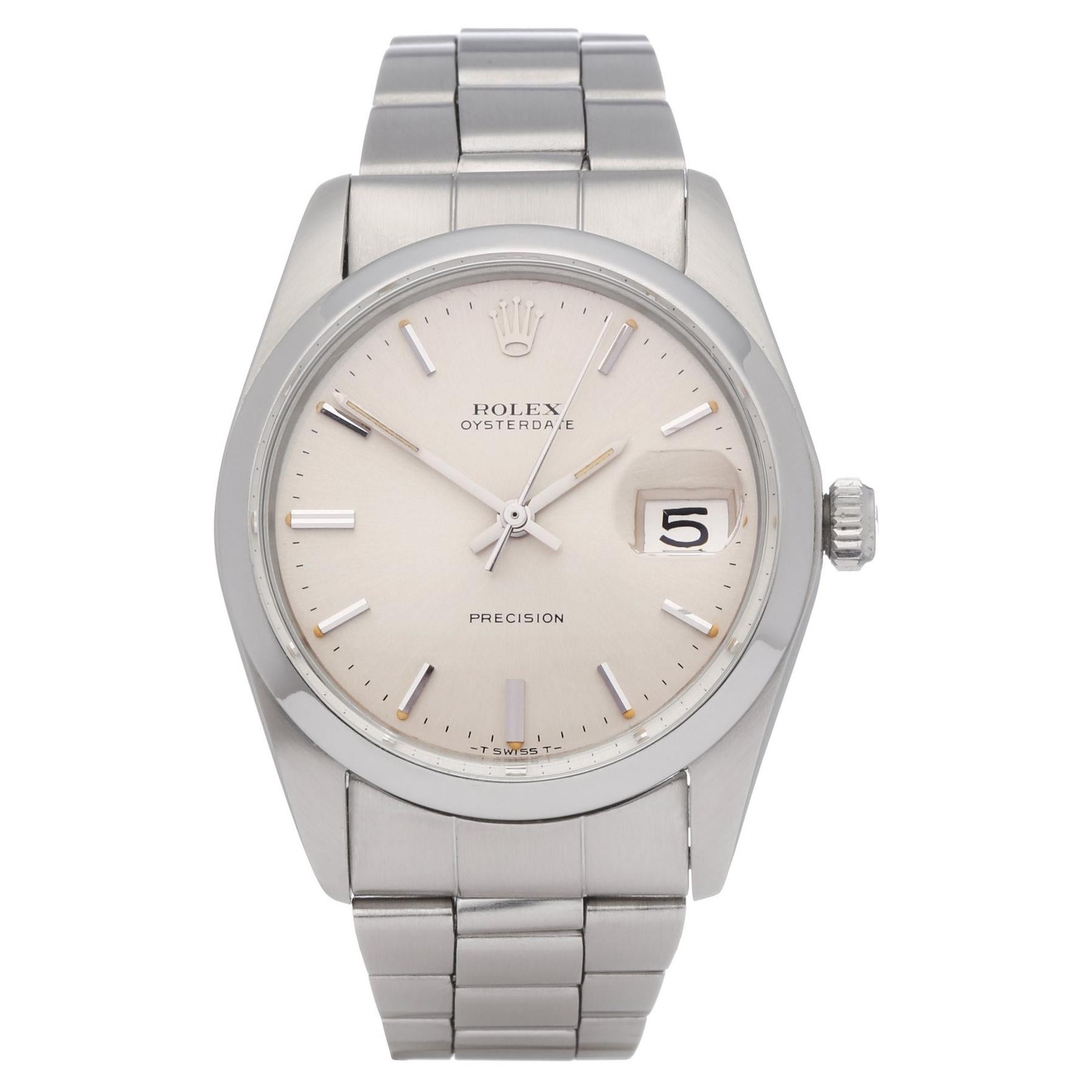 Rolex Oysterdate 6694 Unisex Stainless Steel Watch