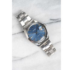 Rolex Oysterdate Blue Dial Watch, 1960-70s