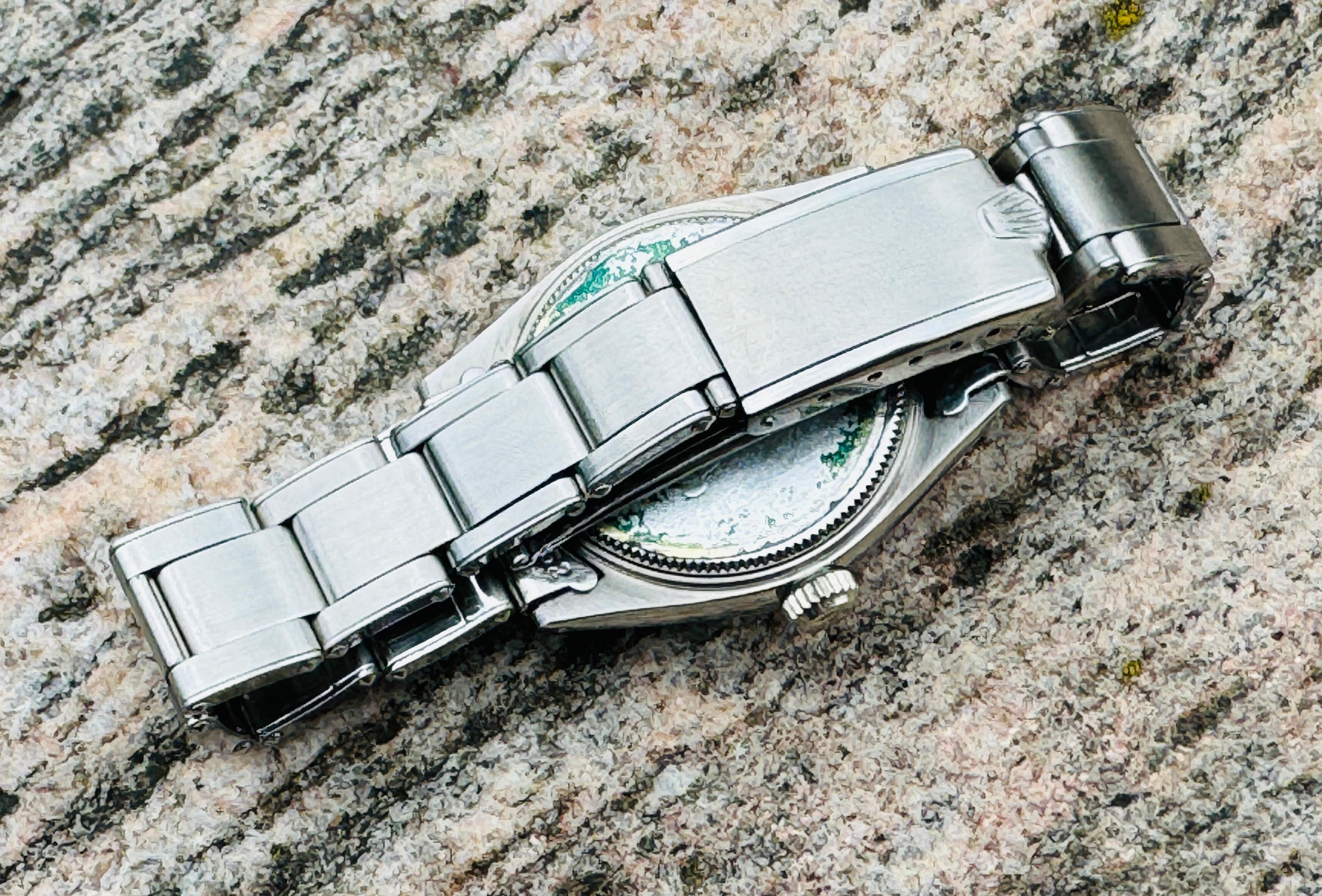 Rolex Oysterdate Precision 6466 Schwarzes Zifferblatt Seltene ausgezeichneter Zustand Uhr 11