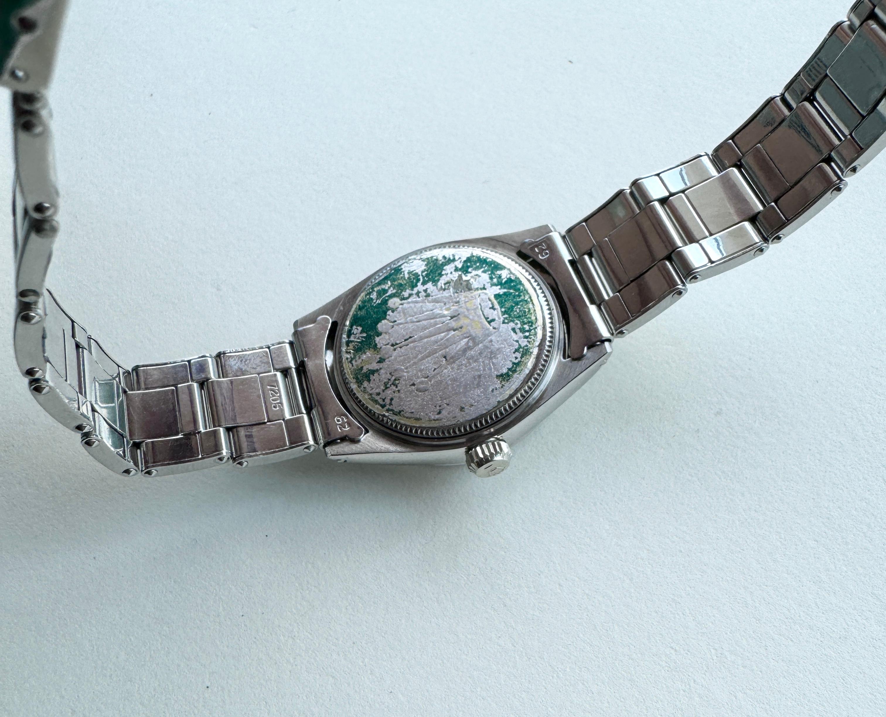 Rolex Oysterdate Precision 6466 Schwarzes Zifferblatt Seltene ausgezeichneter Zustand Uhr 2