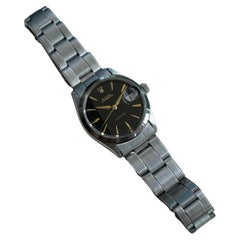 Rolex Oysterdate Precision 6466 Schwarzes Zifferblatt Seltene ausgezeichneter Zustand Uhr