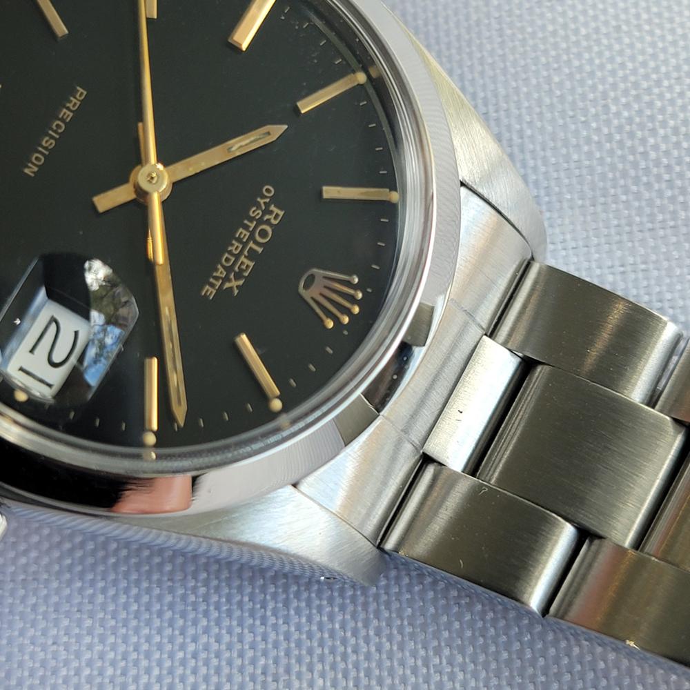 Rolex Oysterdate Precision 6694 34mm Mens 1980s Hand Wind All Original RA683 en vente 2