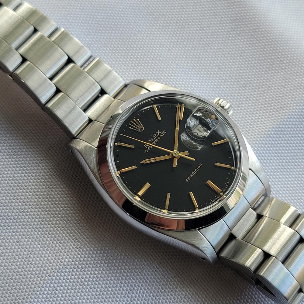Rolex Oysterdate Precision 6694 34mm Mens 1980s Hand Wind All Original RA683 en vente 3