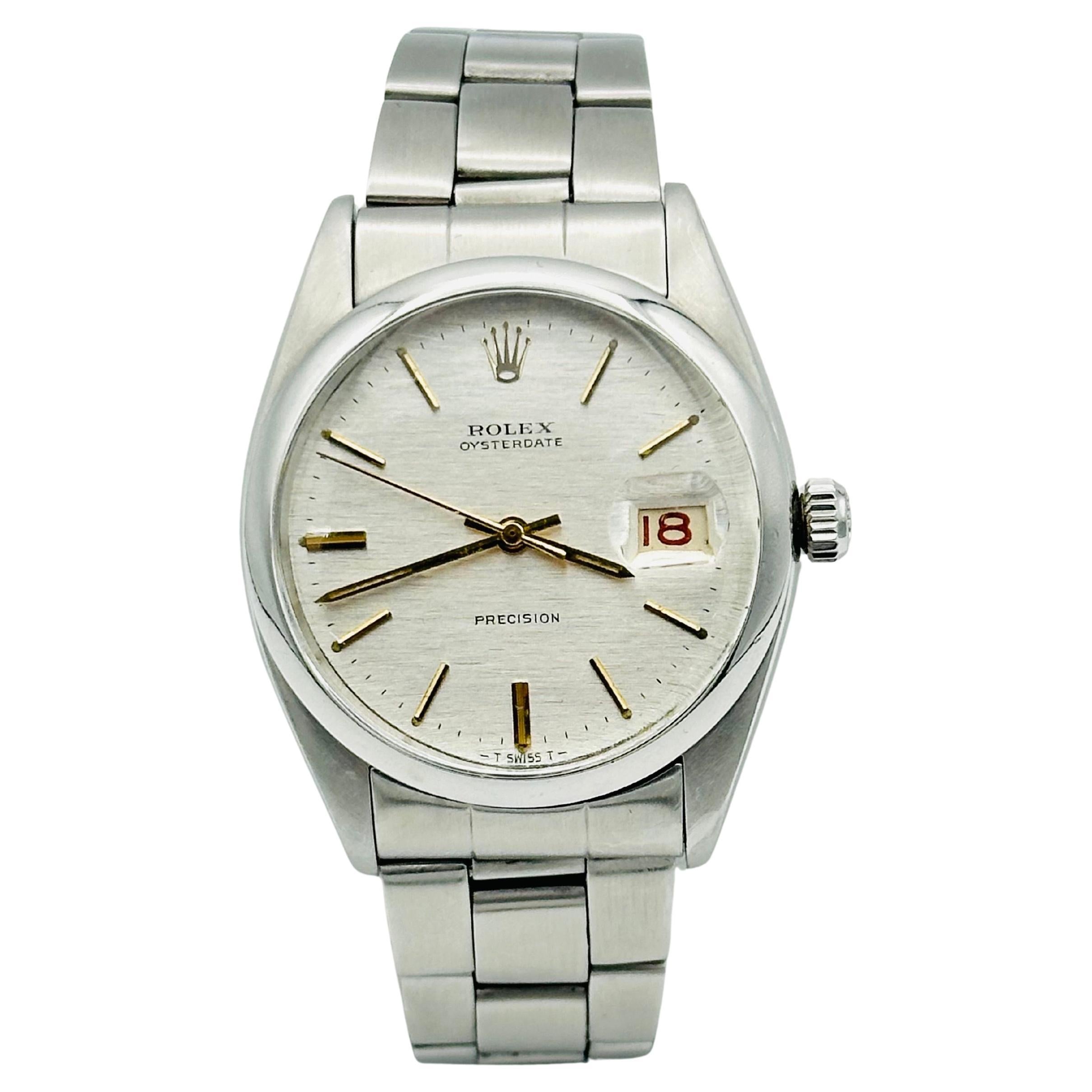 Rolex Oysterdate Precision 6694 Ruleta Fechador (Indicación de fecha en dos colores) en venta