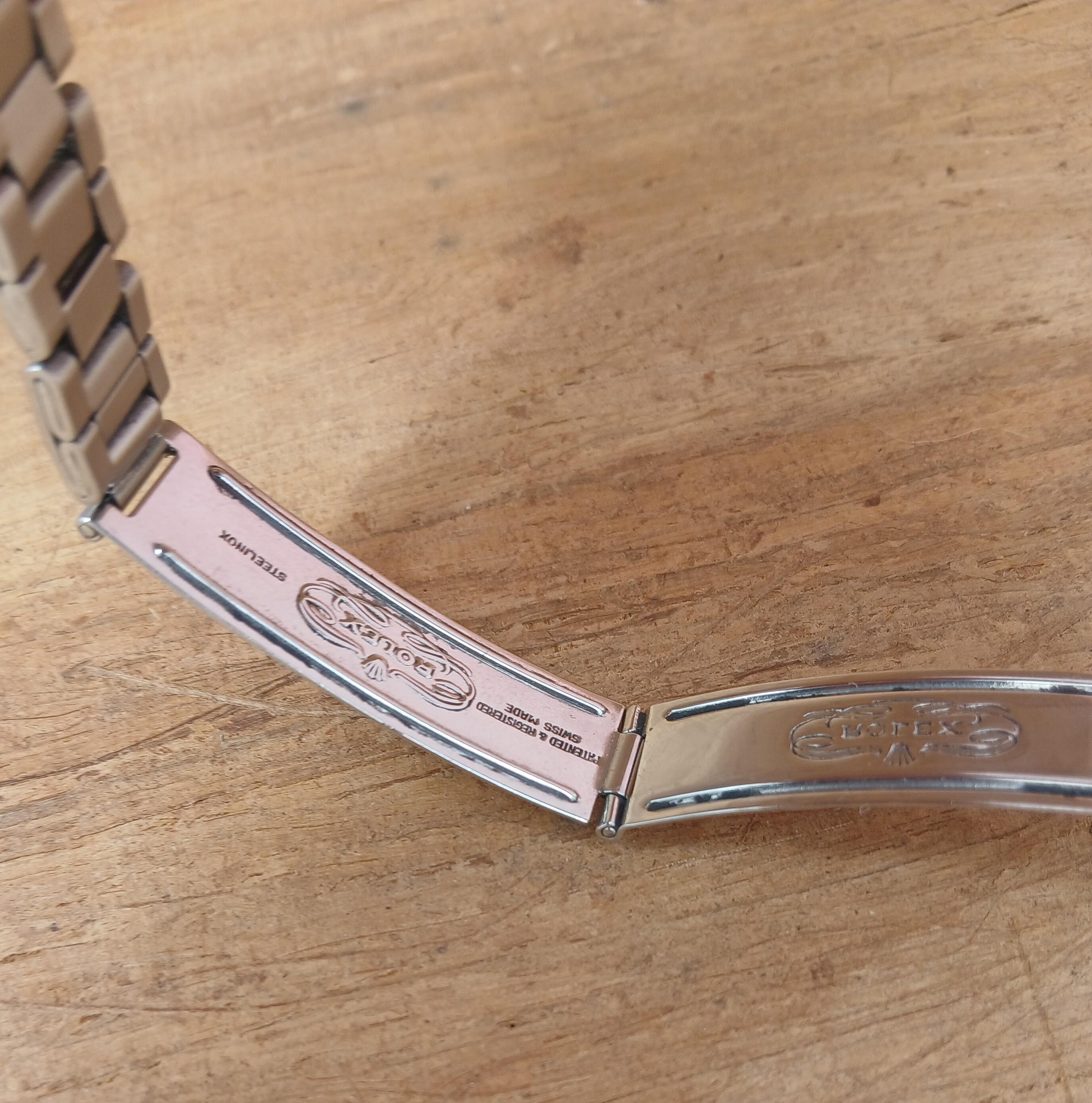 Rolex Oysterdate Precision 6694 Orologio in acciaio inossidabile con quadrante blu raro in vendita 12