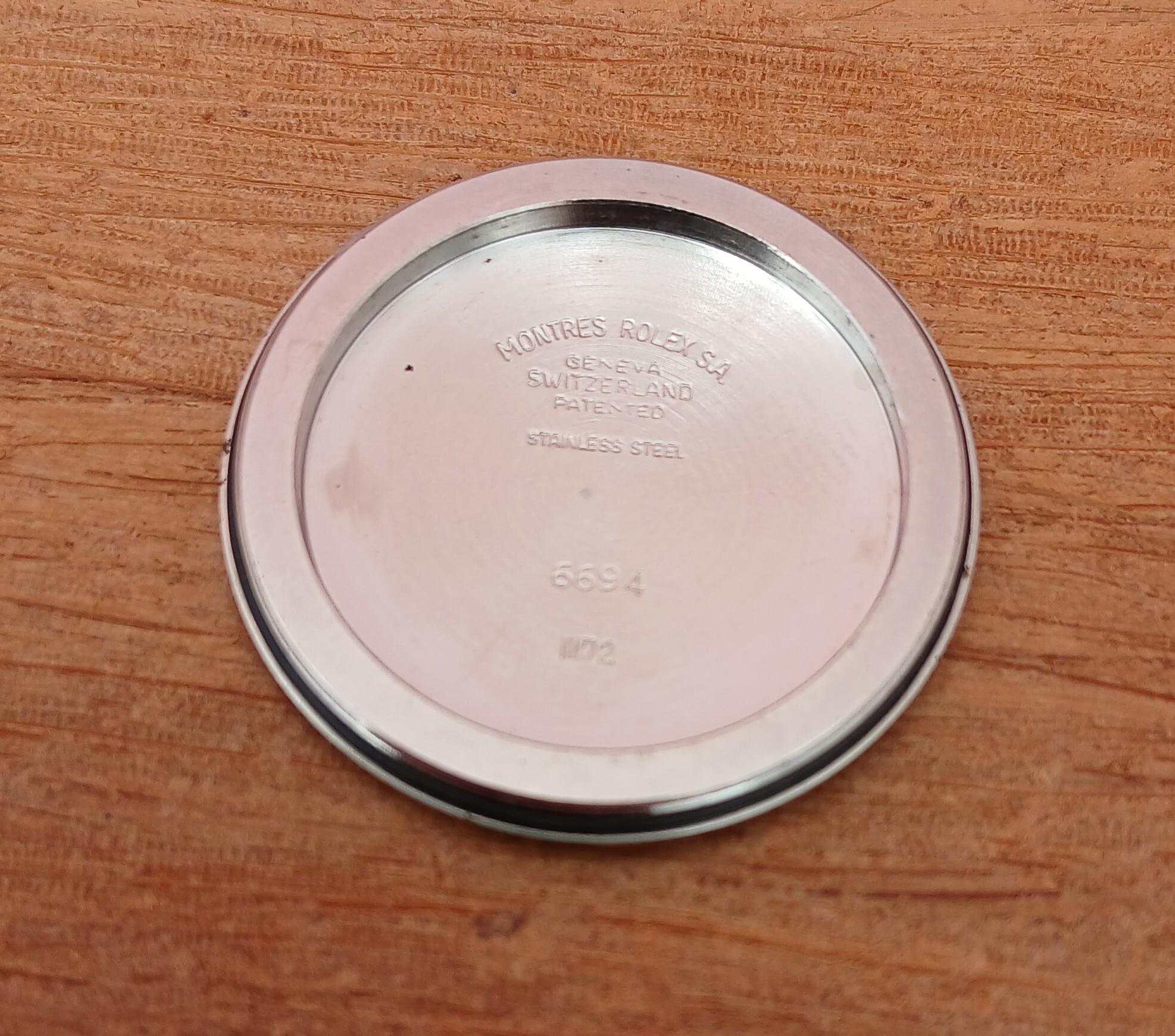 Rolex Oysterdate Precision 6694 Orologio in acciaio inossidabile con quadrante blu raro in vendita 13