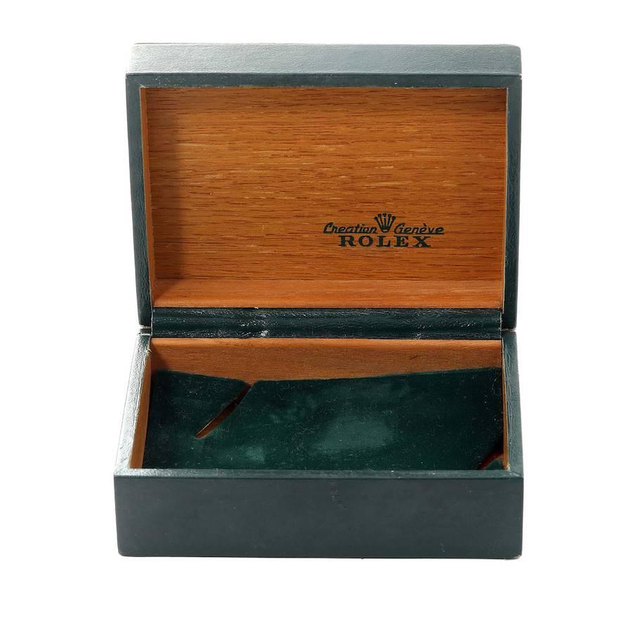 Rolex OysterDate Precision Black Dial Steel Vintage Mens Watch 6694 7