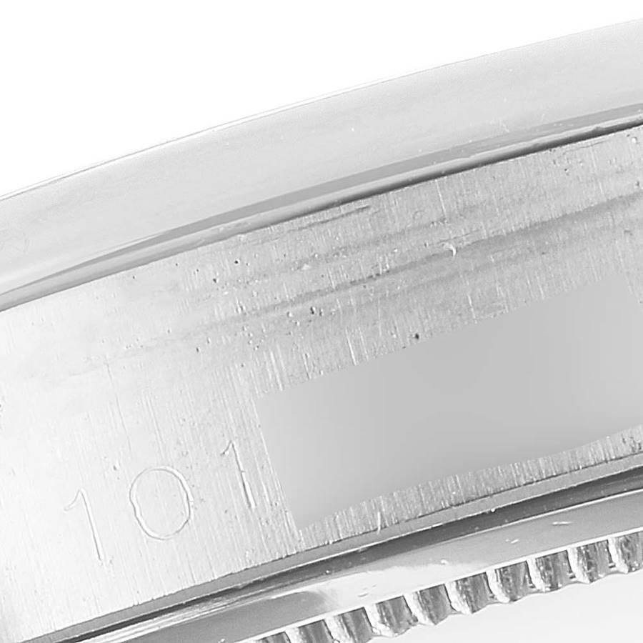 Rolex OysterDate Precision Black Dial Steel Vintage Mens Watch 6694 For Sale 1