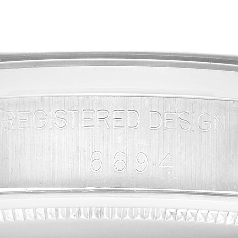 Rolex OysterDate Precision Brown Dial Steel Vintage Mens Watch 6694 2