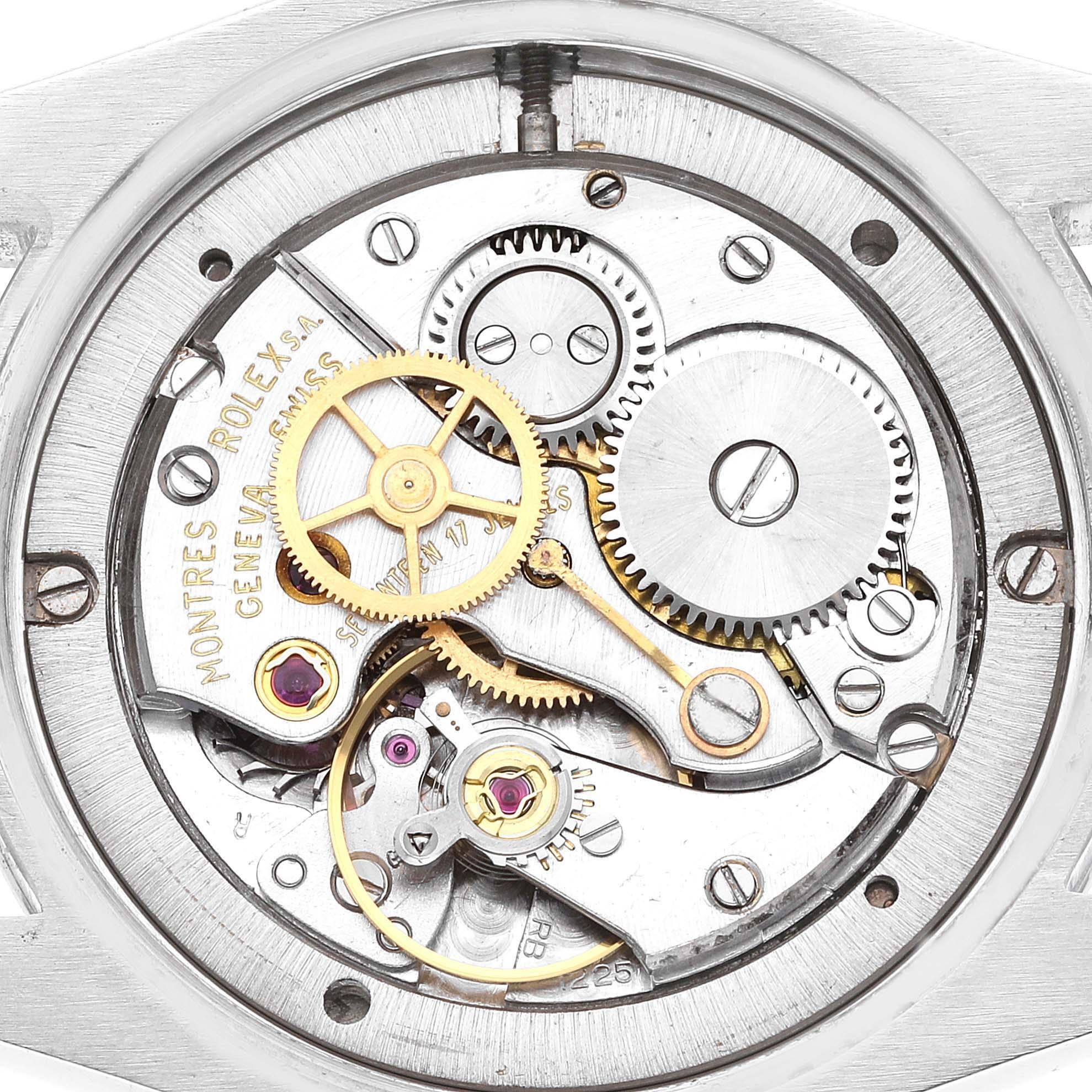 Rolex OysterDate Precision Brown Dial Steel Vintage Mens Watch 6694 4
