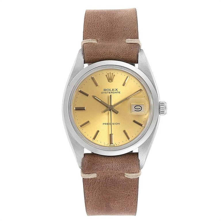 rolex oyster brown