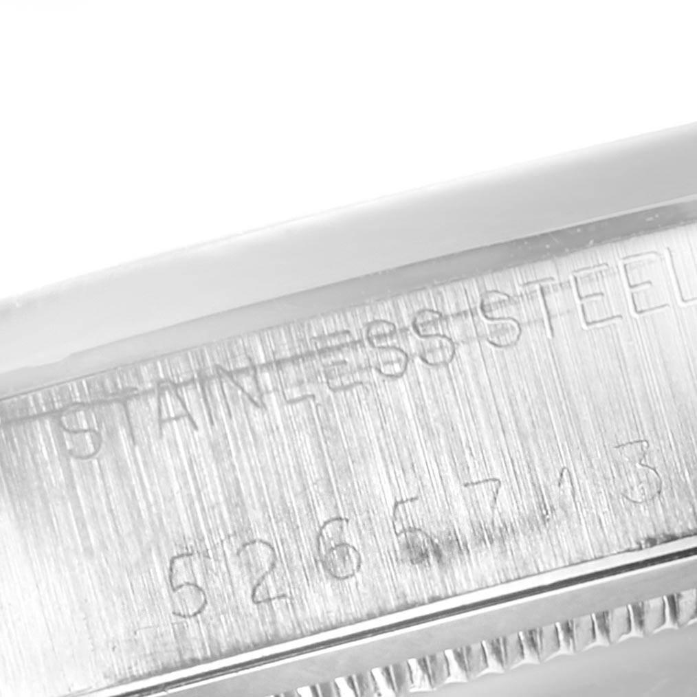 Rolex OysterDate Precision Brown Strap Steel Vintage Men's Watch 6694 4