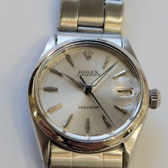 Rolex Oysterdate Precision Ref 6466 30mm 1960s Midsize Vintage Manual Wind RA782
