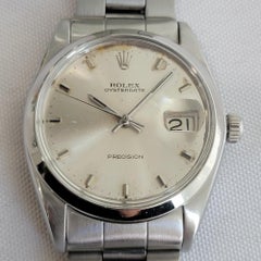 Rolex Oysterdate Precision Ref 6694 1960s 34mm Mens Vintage Manual Wind RA670