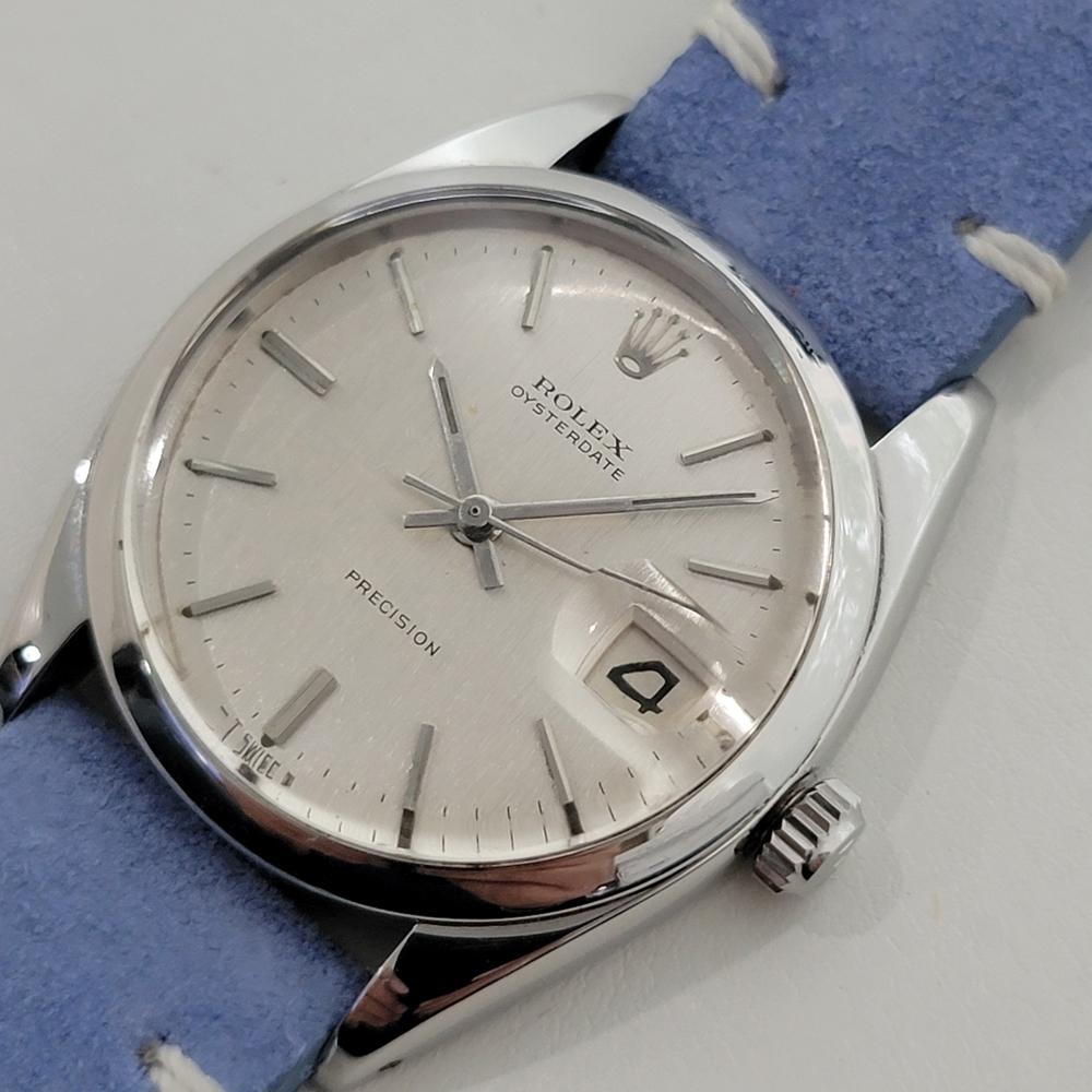 Rolex Oysterdate Precision Ref 6694 34mm Herren Handaufzug 1960s Vintage By RA544 im Angebot 1