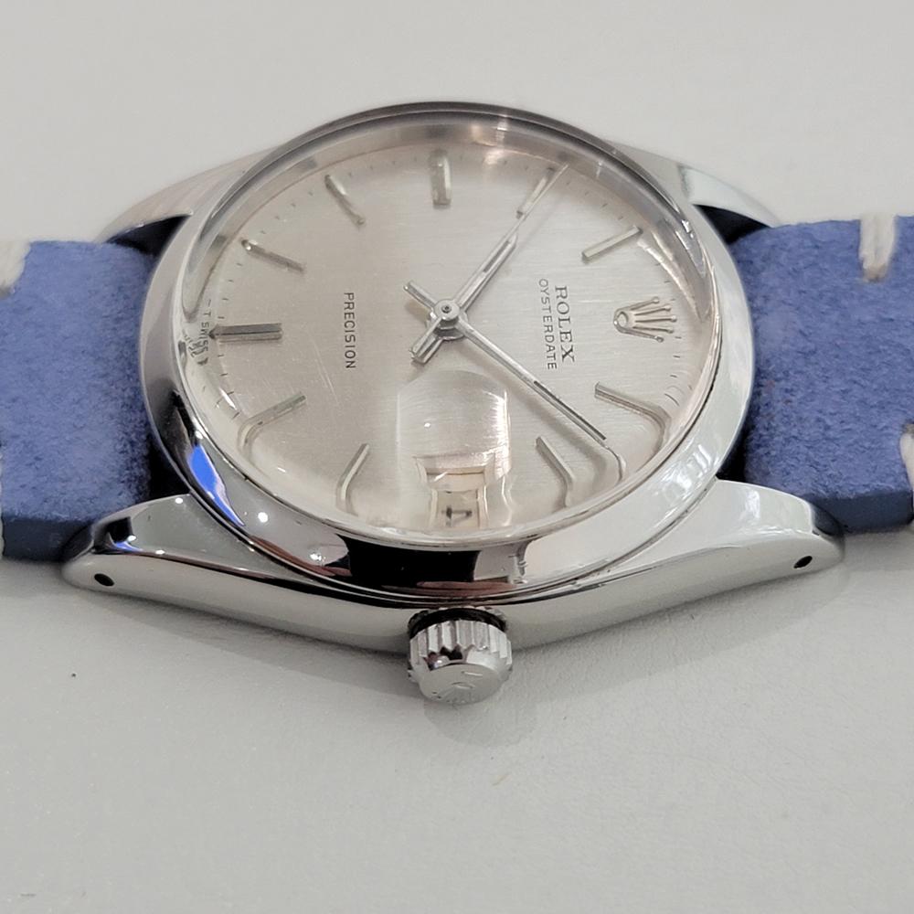 Rolex Oysterdate Precision Ref 6694 34mm Herren Handaufzug 1960s Vintage By RA544 im Angebot 2