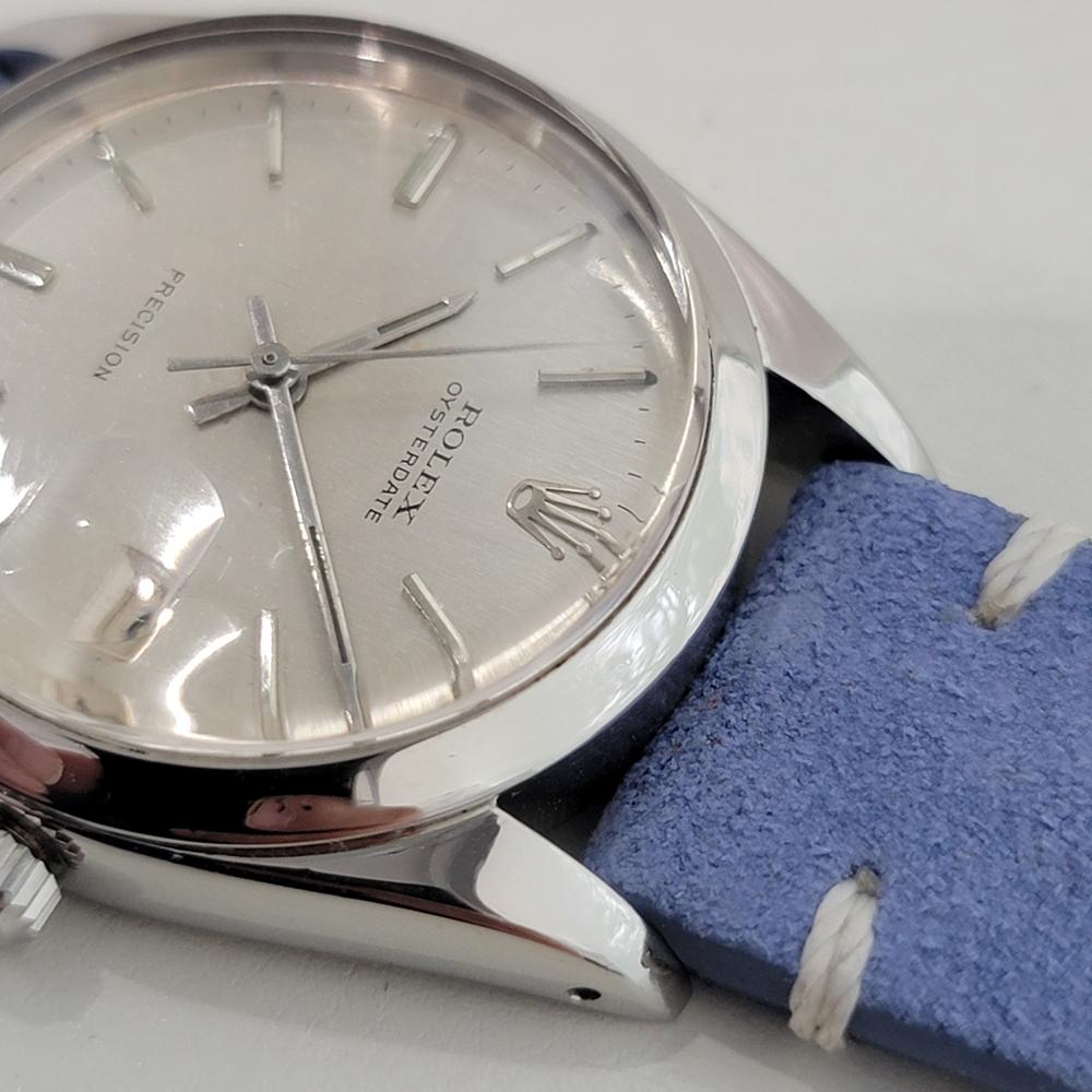 Rolex Oysterdate Precision Ref 6694 34mm Herren Handaufzug 1960s Vintage By RA544 im Angebot 3