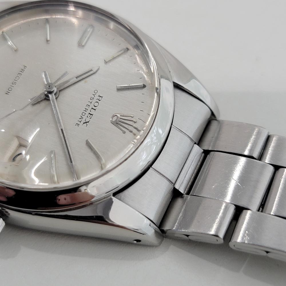 Rolex Oysterdate Precision Ref 6694 34mm Mens Manual Wind 1960s Vintage RA544S en venta 2