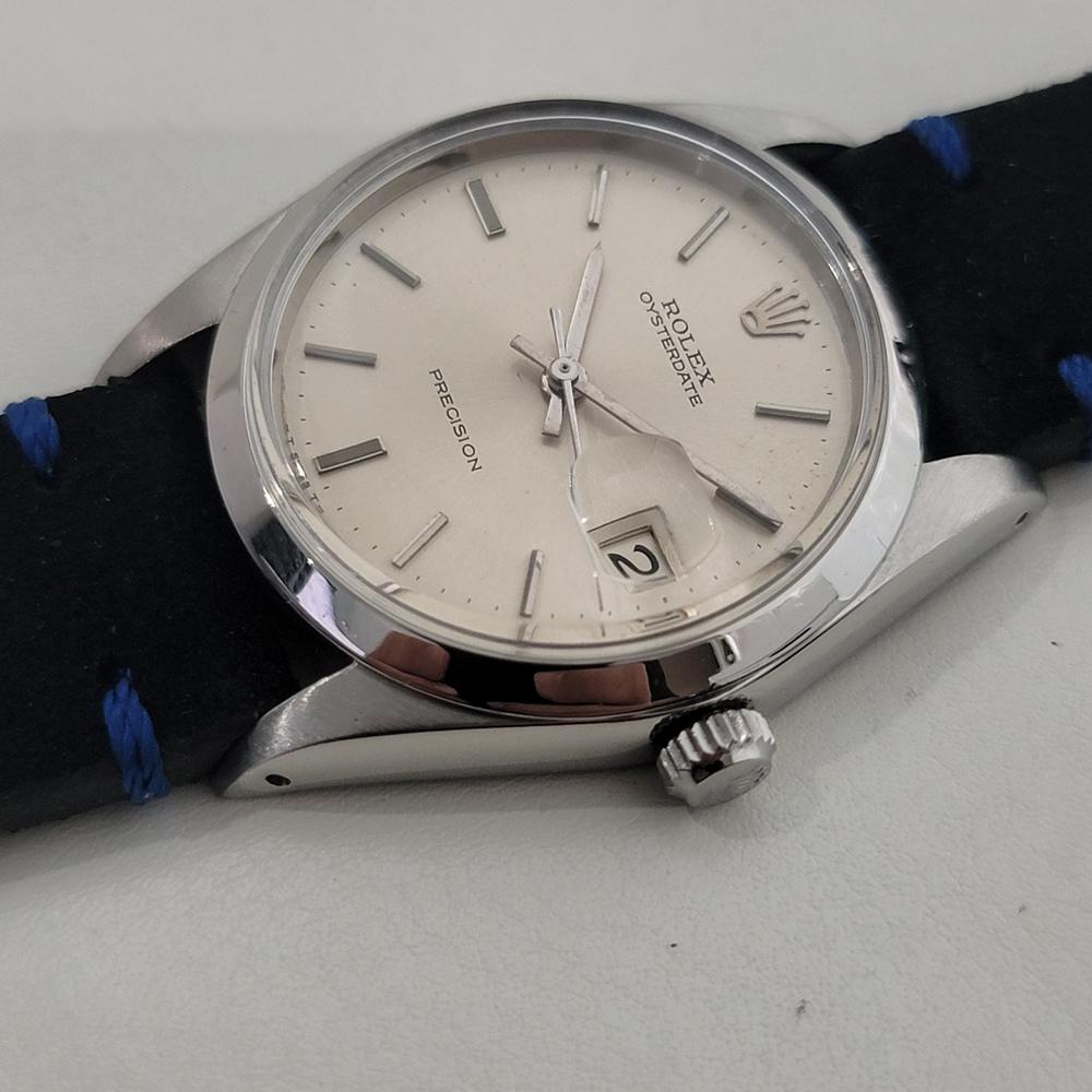 Rolex Oysterdate Precision Ref 6694 34mm Mens Manual Wind 1960s Vintage RA562 For Sale 1