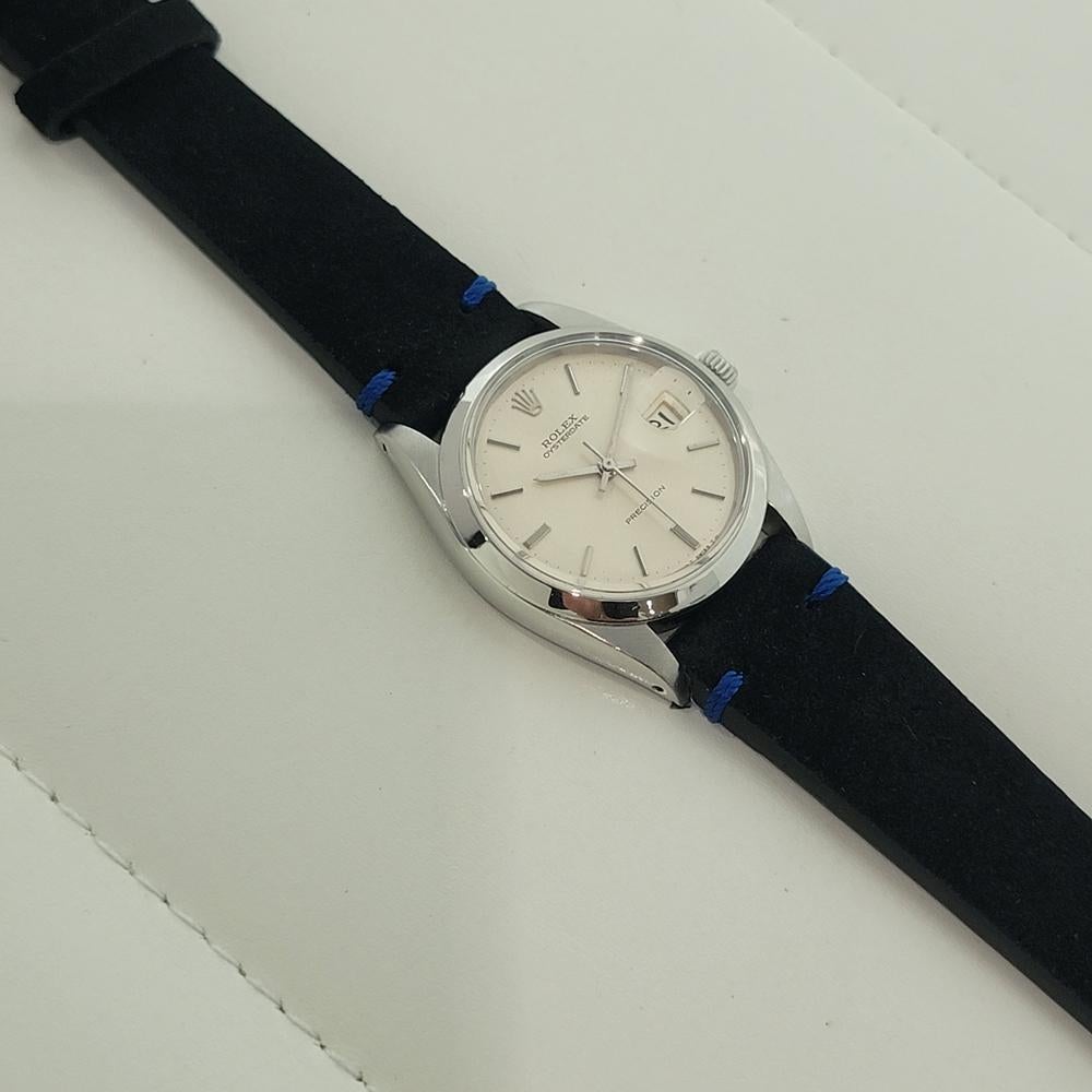 Rolex Oysterdate Precision Ref 6694 34mm Mens Manual Wind 1960s Vintage RA562 For Sale 3