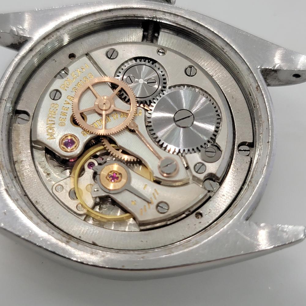 Rolex Oysterdate Precision Ref 6694 34mm Mens Manual Wind 1960s Vintage RA564 en vente 7