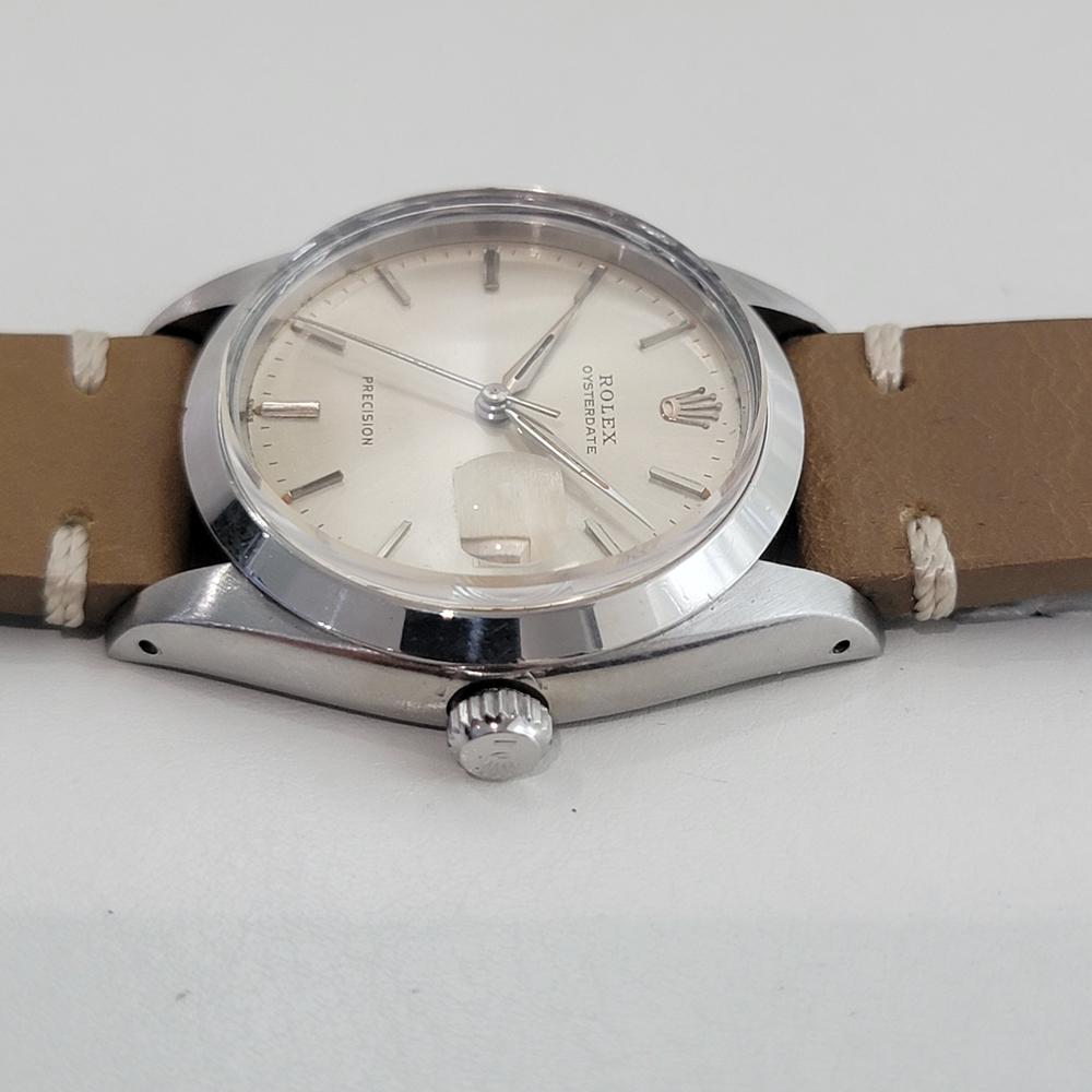 Rolex Oysterdate Precision Ref 6694 34mm Mens Manual Wind 1960s Vintage RA564 For Sale 1