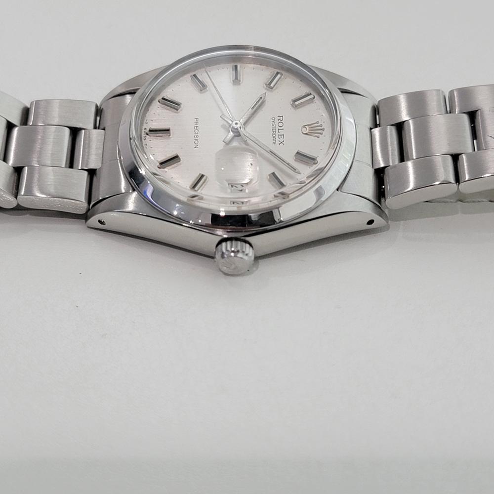 Rolex Oysterdate Precision Ref 6694 34mm Herren Handaufzug 1960s Vintage By RA564 im Angebot 2