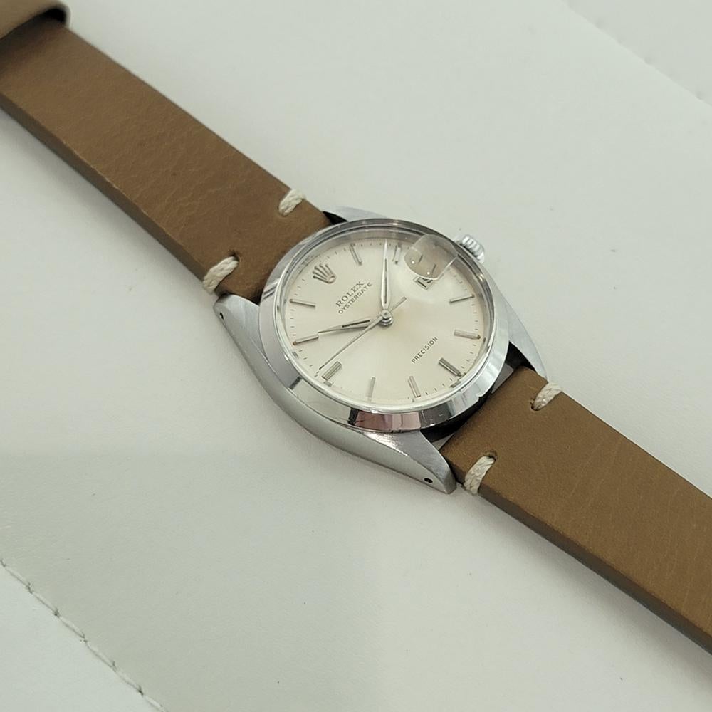 Rolex Oysterdate Precision Ref 6694 34mm Mens Manual Wind 1960s Vintage RA564 For Sale 3