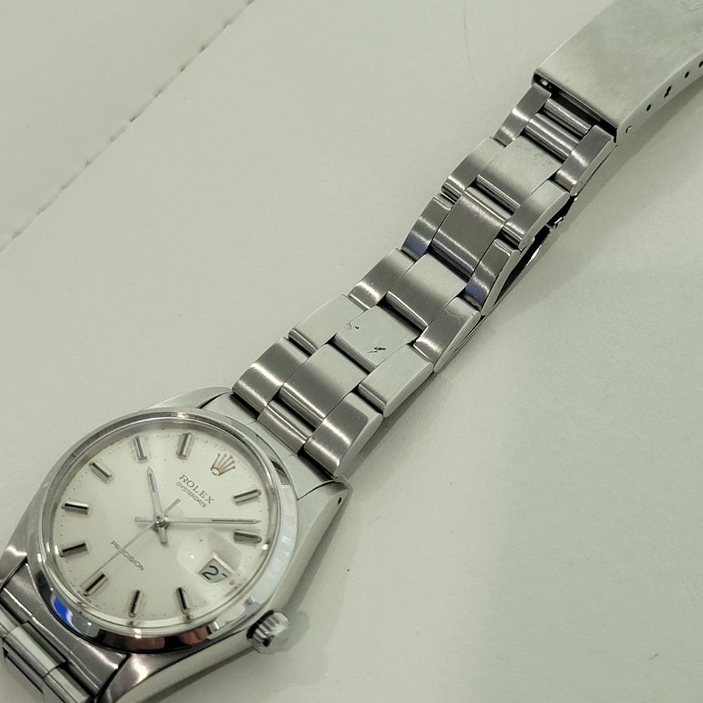 Rolex Oysterdate Precision Ref 6694 34mm Herren Handaufzug 1960s Vintage By RA564 im Angebot 4
