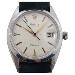 Rolex Oysterdate Precision Ref 6694 34mm Mens Manual Wind 1960s Vintage RA564