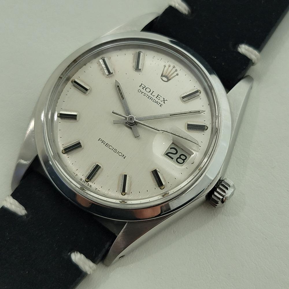 Rolex Oysterdate Precision Ref 6694 34mm Herren Handaufzug 1960s Vintage By RA575B im Angebot 1